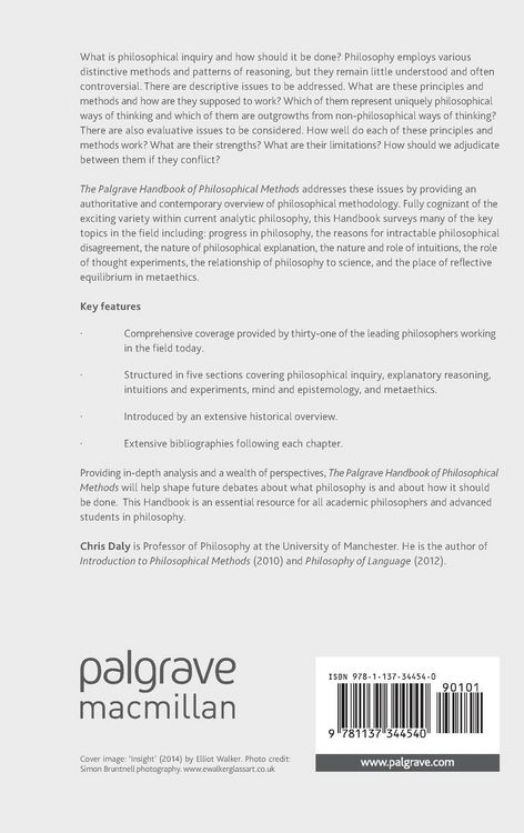 Produktbild: The Palgrave Handbook of Philosophical Methods
