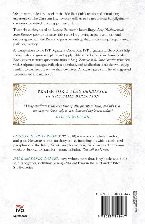 Produktbild: Peterson, E: Long Obedience in the Same Direction Bible Stud