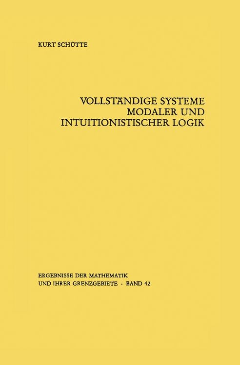 Produktbild: Vollst&auml;ndige Systeme modaler und intuitionistischer Logik