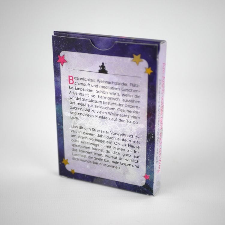 Produktbild: Am Arsch vorbei geht auch ein Weg &ndash; 24 Karma-K&auml;rtchen f&uuml;r den Advent