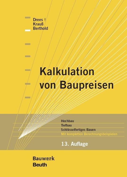 Produktbild: Kalkulation von Baupreisen