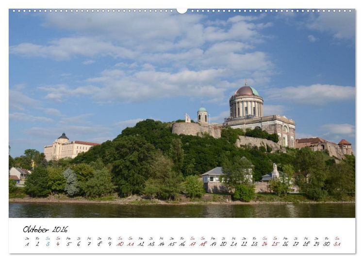 Produktbild: Entlang der Donau, Sehensw&uuml;rdigkeiten von Passau bis Budapest (hochwertiger Premium Wandkalender 2026 DIN A2 quer), Kunstdruck in Hochglanz