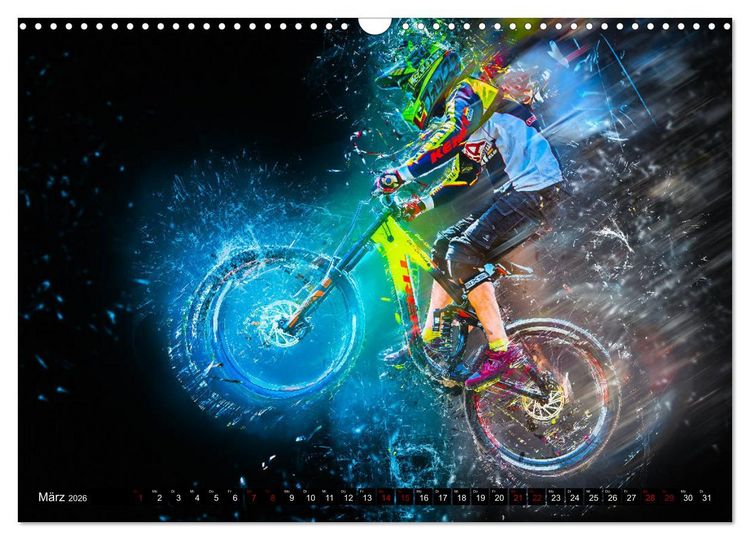 Produktbild: Downhill Explosion (Wandkalender 2026 DIN A3 quer), CALVENDO Monatskalender