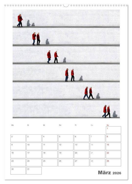 Produktbild: Wall People - Bilderserie von Eka Sharashidze (Wandkalender 2026 DIN A2 hoch), CALVENDO Monatskalender