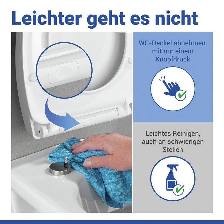 Produktbild: WC-Sitz Mod. Agen, Toilettensitz mit Absenkautomatik und Relief-Druck