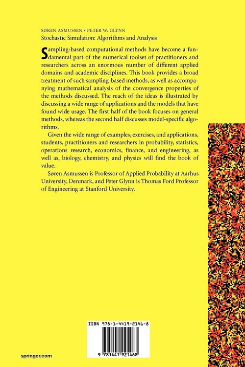 Produktbild: Stochastic Simulation: Algorithms and Analysis