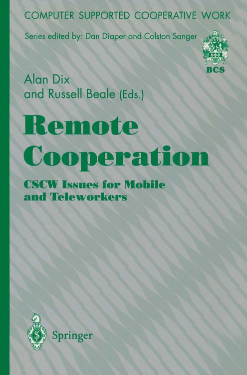 Produktbild: Remote Cooperation: CSCW Issues for Mobile and Teleworkers