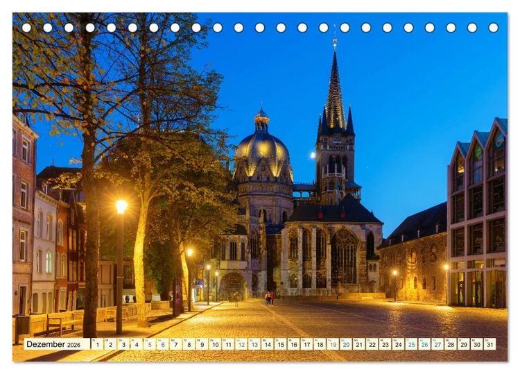 Produktbild: Aachen - die Kaiserstadt am Dreil&auml;ndereck (Tischkalender 2026 DIN A5 quer), CALVENDO Monatskalender