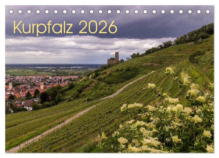 Produktbild: Kurpfalz 2026 (Tischkalender 2026 DIN A5 quer), CALVENDO Monatskalender