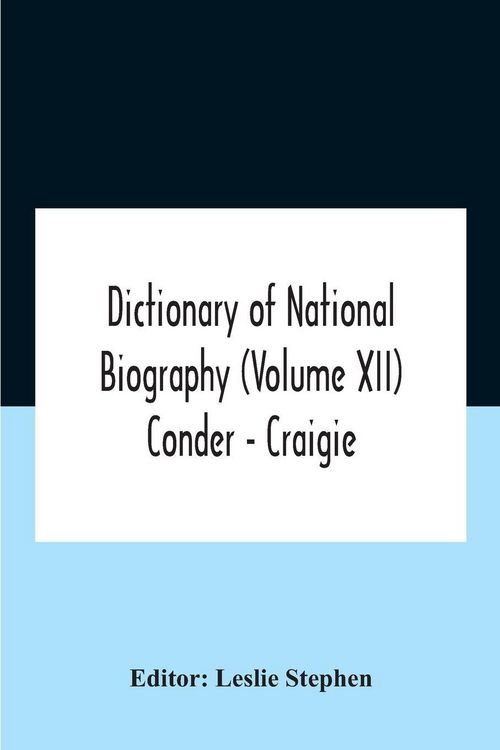Produktbild: Dictionary of national biography (Volume XII) Conder - Craigie