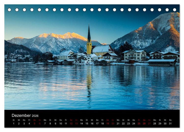 Produktbild: Bayerische Landschaften (Tischkalender 2026 DIN A5 quer), CALVENDO Monatskalender