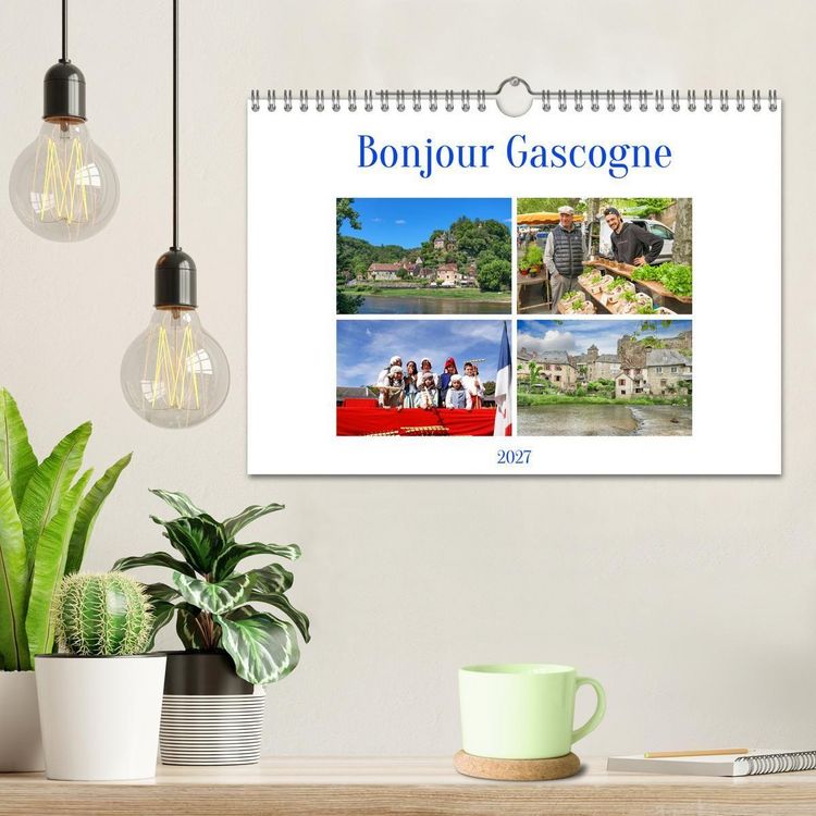 Produktbild: Bonjour Gascogne (Wandkalender 2027 DIN A4 quer), CALVENDO Monatskalender