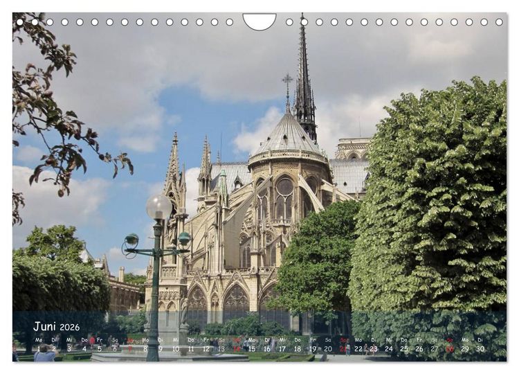 Produktbild: Paris (Wandkalender 2026 DIN A4 quer), CALVENDO Monatskalender