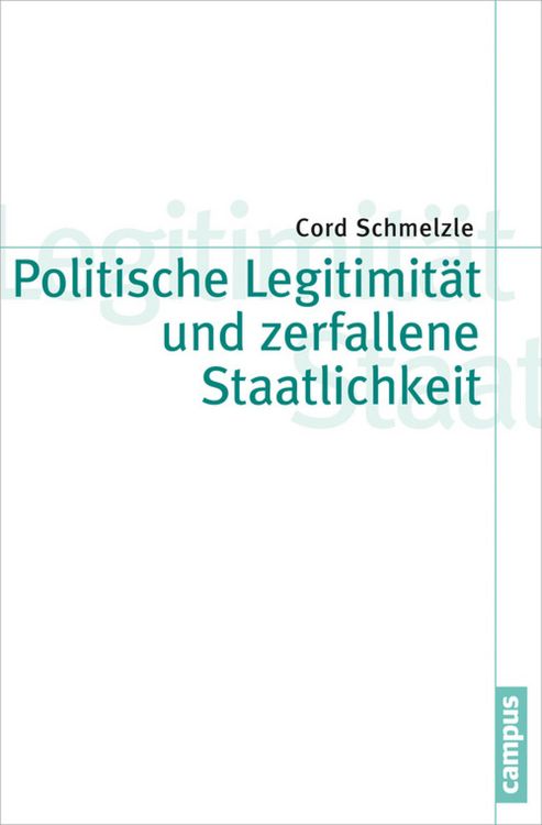 Produktbild: Politische Legitimit&auml;t und zerfallene Staatlichkeit