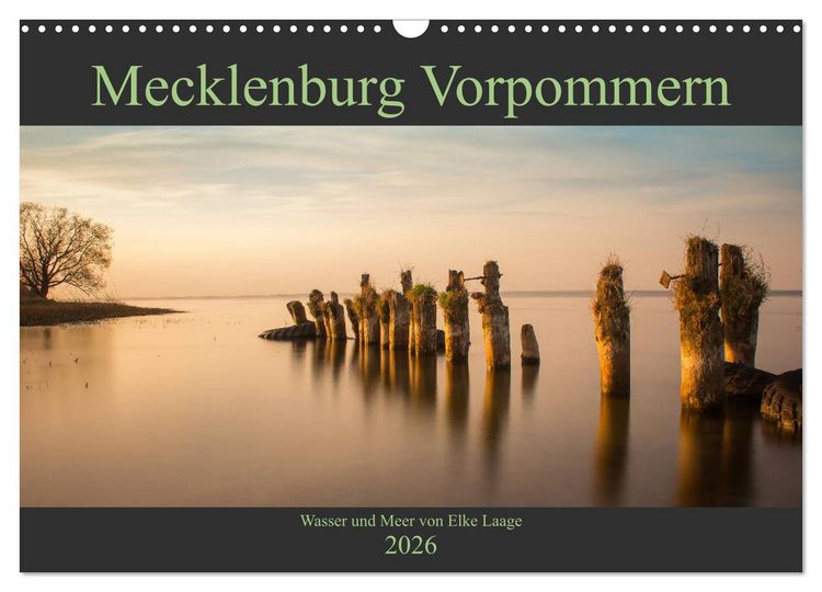 Produktbild: Mecklenburg Vorpommern - Wasser und Meer (Wandkalender 2026 DIN A3 quer), CALVENDO Monatskalender