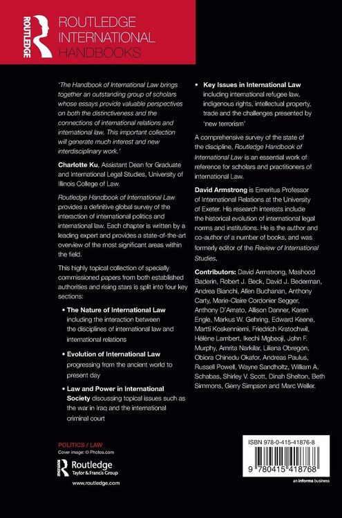 Produktbild: Routledge Handbook of International Law