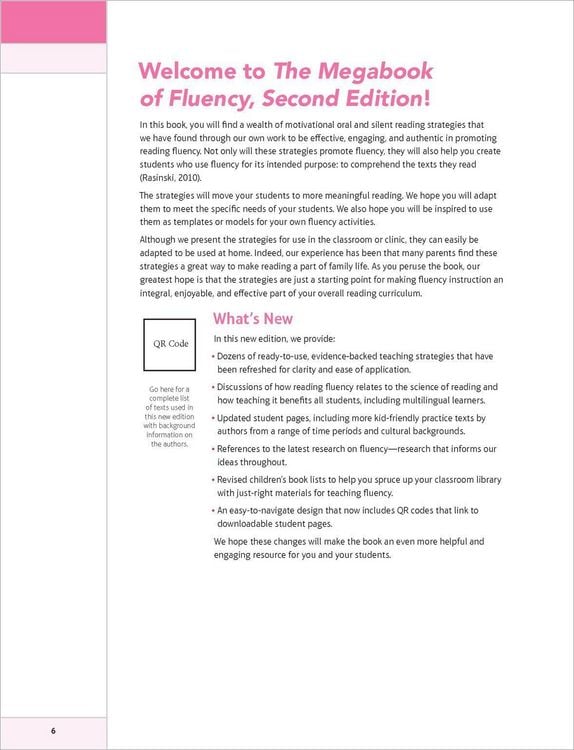 Produktbild: The Megabook of Fluency, 2nd Edition: Strategies and Texts to Engage All Readers