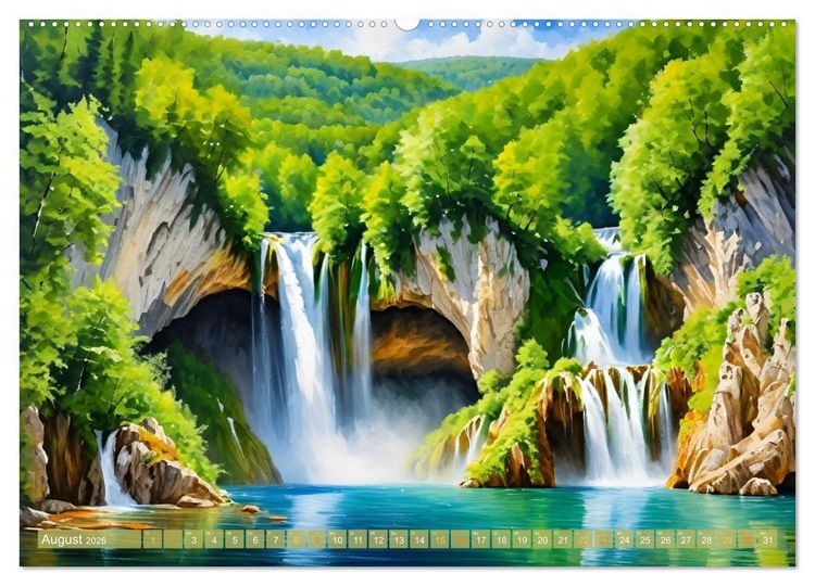 Produktbild: Urlaubsparadies Kroatien (hochwertiger Premium Wandkalender 2026 DIN A2 quer), Kunstdruck in Hochglanz