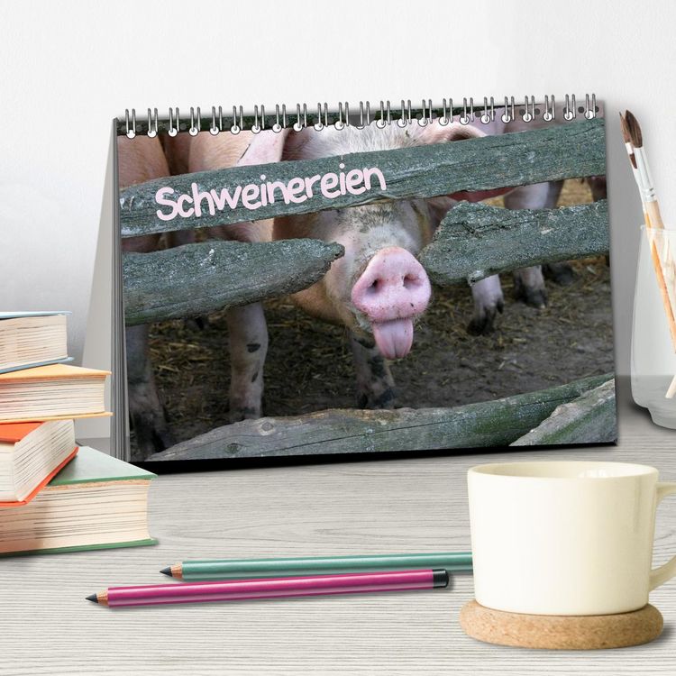 Produktbild: Schweinereien (Tischkalender 2026 DIN A5 quer), CALVENDO Monatskalender