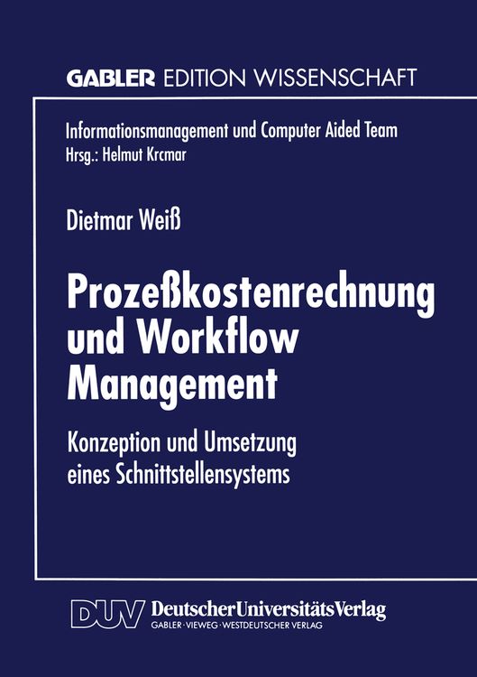 Produktbild: Proze&szlig;kostenrechnung und Workflow Management
