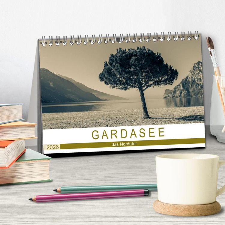 Produktbild: GARDASEE - das Nordufer (Tischkalender 2026 DIN A5 quer), CALVENDO Monatskalender