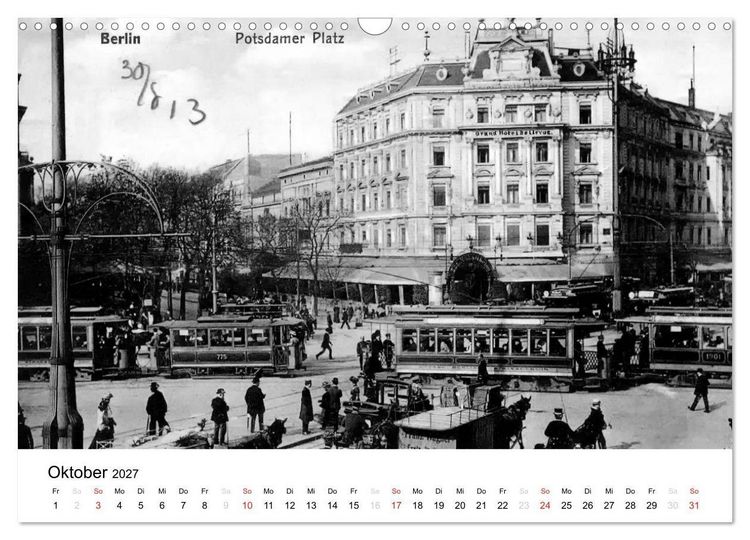 Produktbild: Gr&uuml;&szlig;e aus dem alten Berlin (Wandkalender 2027 DIN A3 quer), CALVENDO Monatskalender