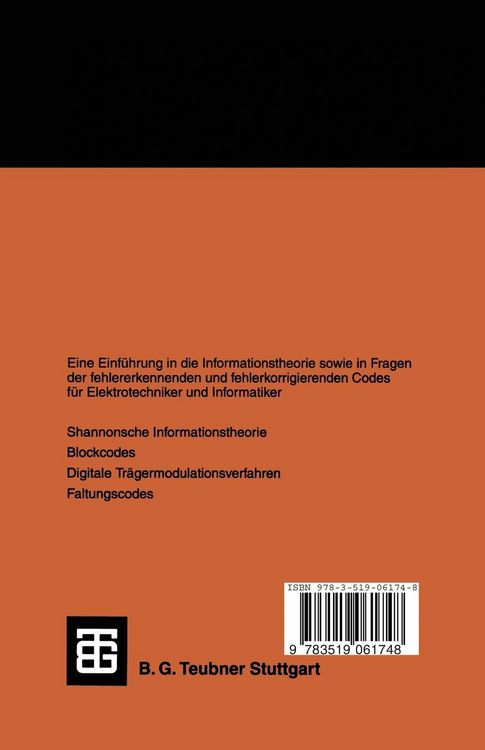 Produktbild: Einf&uuml;hrung in die Informations- und Codierungstheorie