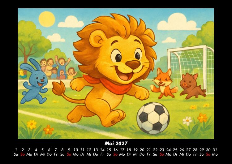 Produktbild: Buschi und das Fu&szlig;balljahr 2027 Fotokalender DIN A3