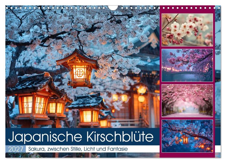 Produktbild: Japanische Kirschbl&uuml;te (Wandkalender 2027 DIN A3 quer), CALVENDO Monatskalender