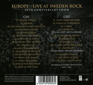Produktbild: Live At Sweden Rock-30th Anniversary Show