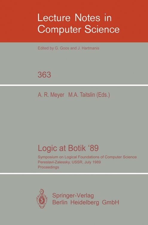 Produktbild: Logic at Botik '89