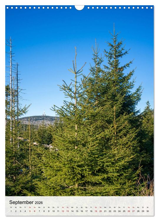 Produktbild: Harzer Landschaften - 12 Monate im Naturparadies Harz (Wandkalender 2026 DIN A3 hoch), CALVENDO Monatskalender