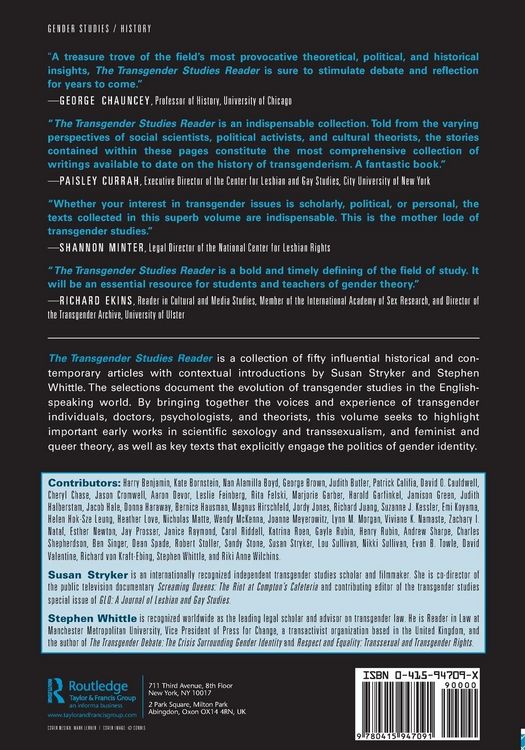 Produktbild: The Transgender Studies Reader