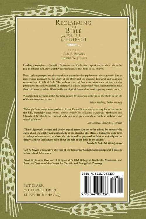 Produktbild: Reclaiming the Bible for the Church