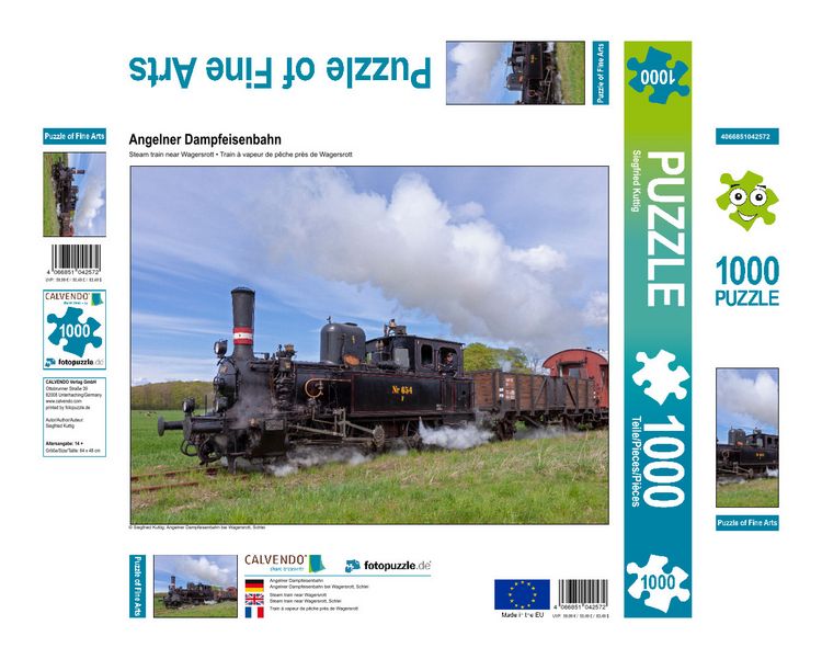 Produktbild: CALVENDO Puzzle Angelner Dampfeisenbahn 1000 Teile Lege-Gr&ouml;&szlig;e 640 x 480 cm Foto-Puzzle Bild von Siegfried Kuttig