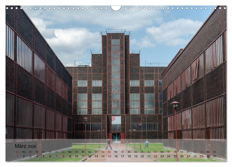 Produktbild: Zeche und Kokerei Zollverein Essen: Industrie-Architektur (Wandkalender 2026 DIN A3 quer), CALVENDO Monatskalender