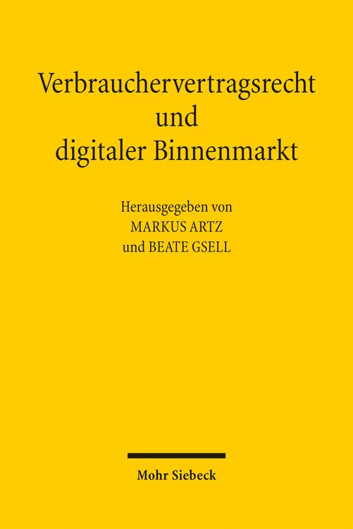 Produktbild: Verbrauchervertragsrecht und digitaler Binnenmarkt