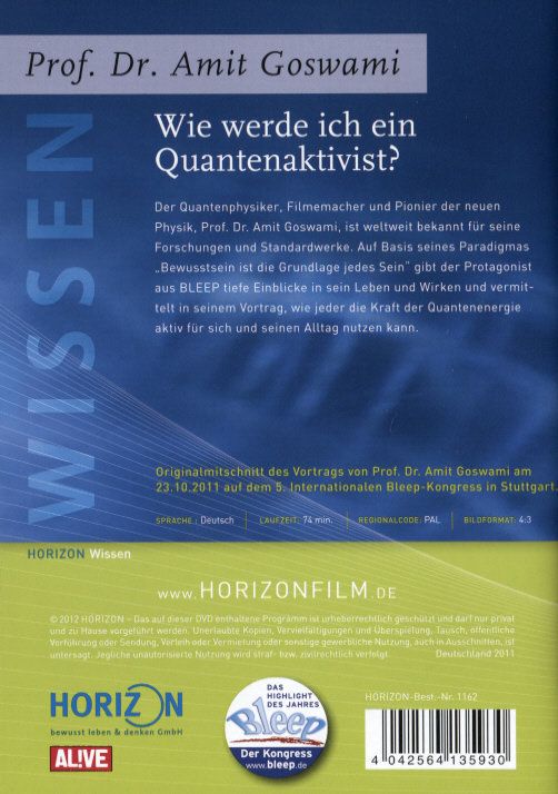 Produktbild: Wie werde ich ein Quantenaktivist? - Prof. Dr. phil Amit Goswami