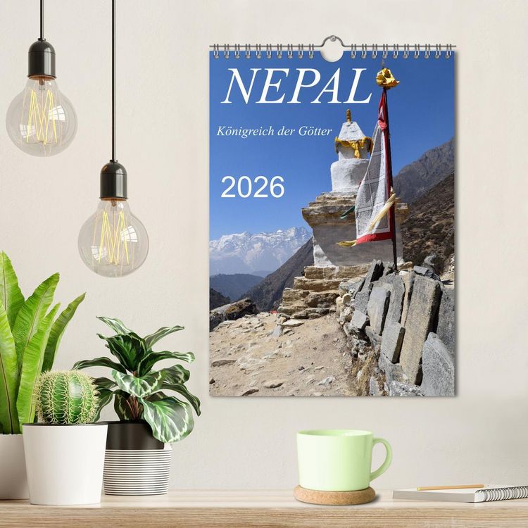 Produktbild: Nepal- K&ouml;nigreich der G&ouml;tter (Wandkalender 2026 DIN A4 hoch), CALVENDO Monatskalender