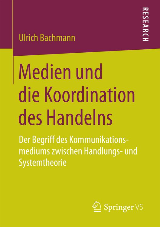 Produktbild: Medien und die Koordination des Handelns