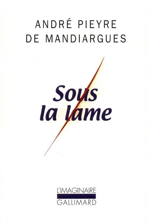 Produktbild: Sous la lame