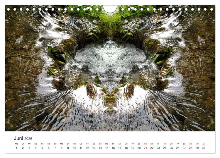 Produktbild: Spiegelwelten - Natur anders sehen (Wandkalender 2026 DIN A4 quer), CALVENDO Monatskalender