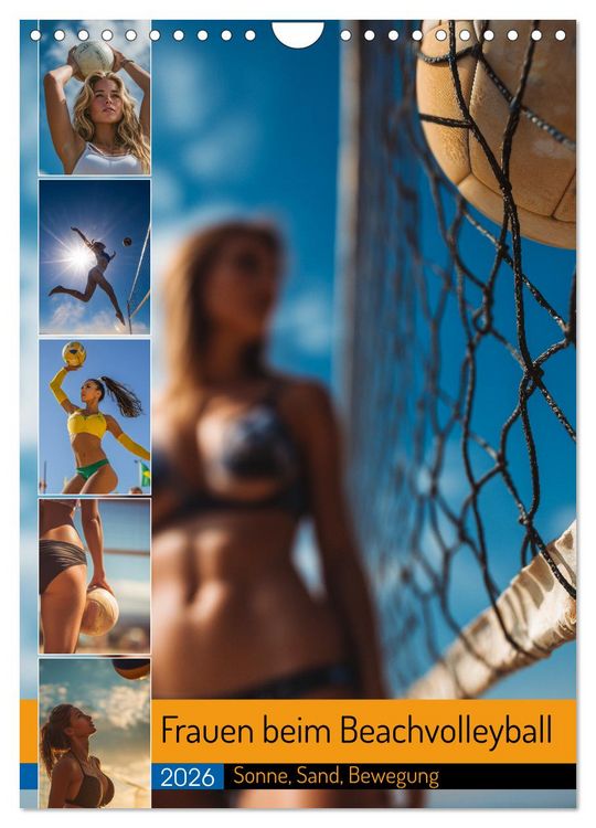 Produktbild: Frauen beim Beachvolleyball - Sonne, Sand, Bewegung (Wandkalender 2026 DIN A4 hoch), CALVENDO Monatskalender