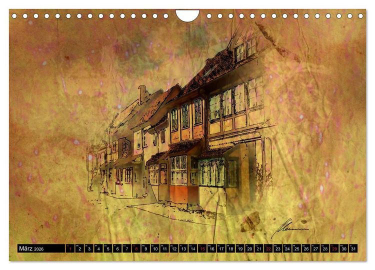 Produktbild: L&uuml;neburger Skizzen (Wandkalender 2026 DIN A4 quer), CALVENDO Monatskalender
