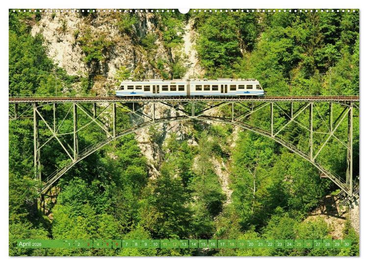 Produktbild: Im Zug durch Schweizer Berge (hochwertiger Premium Wandkalender 2026 DIN A2 quer), Kunstdruck in Hochglanz