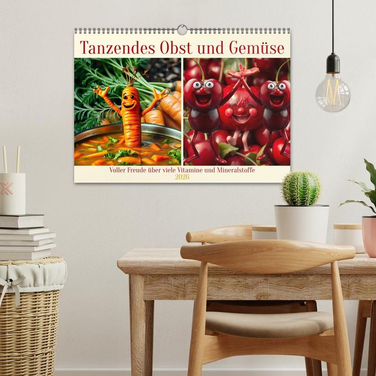 Produktbild: Tanzendes Obst und Gem&uuml;se (Wandkalender 2026 DIN A3 quer), CALVENDO Monatskalender