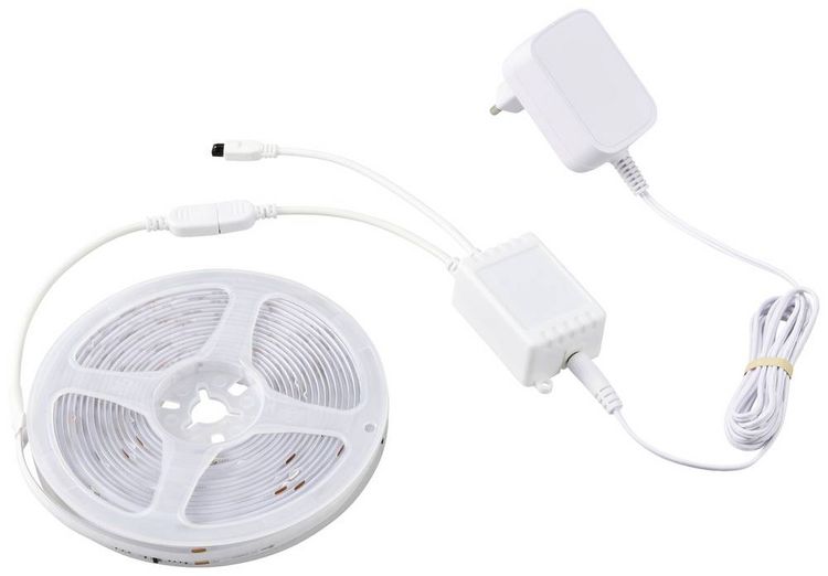 Produktbild: Sygonix SY-5773494 LED-Streifen-Komplettset mit Stecker 230V 5m RGB 1St.