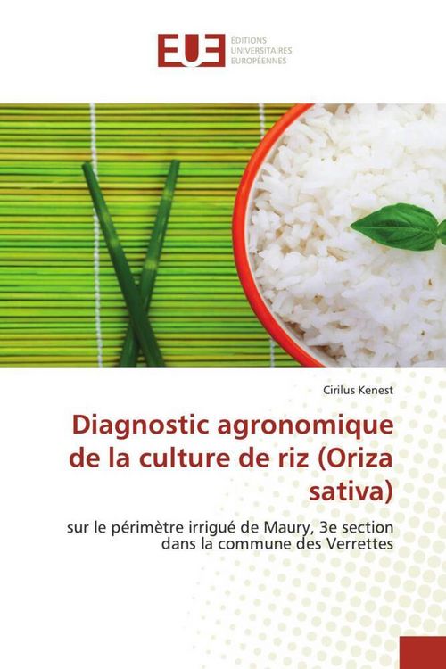 Produktbild: Diagnostic agronomique de la culture de riz (Oriza sativa)