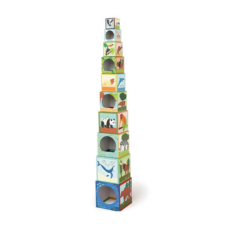Produktbild: SCRATCH - Stapelspiel Pyramide Zootiere