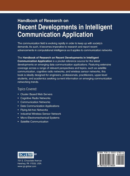 Produktbild: Handbook of Research on Recent Developments in Intelligent Communication Application